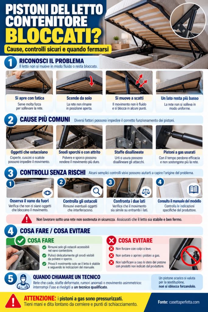 Guida sicura ai pistoni del letto contenitore